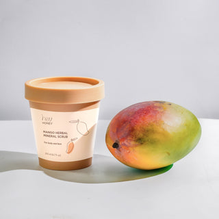 Mango Herbal Mineral Scrub - For Body & Face - Hey Honey Beauty